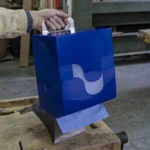 Megamini Pull and Cut Paper Dispenser in Blue